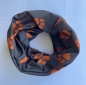 Preview: 1+1free neck warmer (paw orange-brown) bandana, Multifunctional scarf