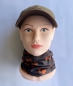 Preview: 1+1free neck warmer (paw orange-brown) bandana, Multifunctional scarf