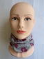 Preview: 1+1gratis Neckwarmer (Pfote pink-grau) Bandana, Multifunktioneller Schal, Schlauchschal