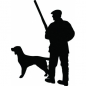 Preview: Car-Sticker "Hunter with Dog"