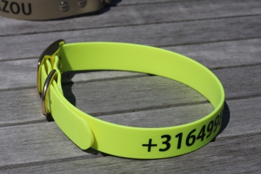 Biothane Halsband MIT PRINT, 25mm (Schnalle)