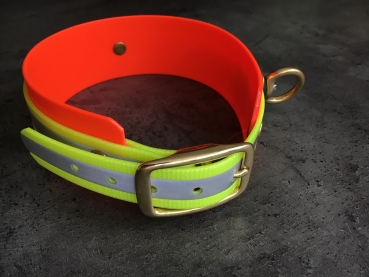 Biothane Zweet-Halsband "bicolor", 25/50mm