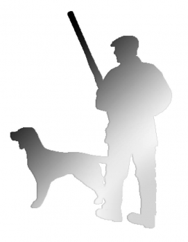 Car-Sticker "Hunter with Dog"