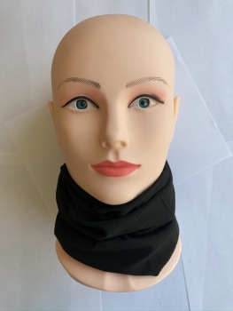 1+1gratis Neckwarmer (schwarz) Bandana, Multifunktioneller Schal, Schlauchschal