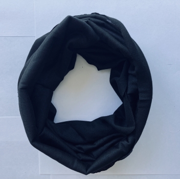 1+1gratis Neckwarmer (schwarz) Bandana, Multifunktioneller Schal, Schlauchschal