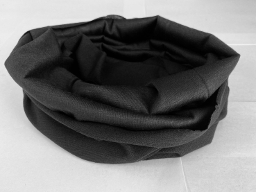 1+1gratis Neckwarmer (schwarz) Bandana, Multifunktioneller Schal, Schlauchschal