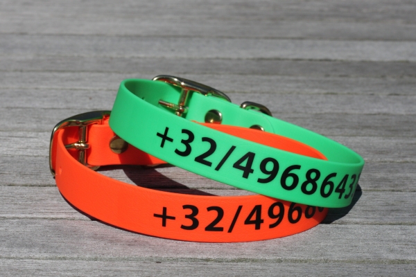 Biothane Halsband MET PRINT, 25mm (gesp)