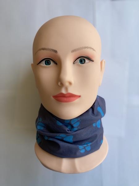 1+1gratis Nekwarmer (poot blauw) Bandana, Multifunctionele sjaal