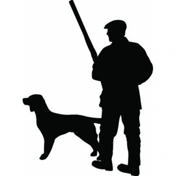 Car-Sticker "Hunter with Dog"