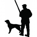 Car-Sticker "Jäger mit Hund"