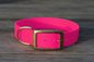 Preview: Biothane Halsband 25mm (Schnalle) in magenta — handgefertigt