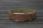 Preview: Biothane Halsband 19/25mm "bicolor" (Schnalle) bicolor: braun / olive / Jagd-grün — handgefertigt