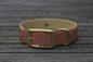 Preview: Biothane Halsband 19/25mm "bicolor" (Schnalle) bicolor: braun / taupe — handgefertigt