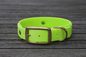 Preview: Biothane Halsband 19/25mm "bicolor" (Schnalle) bicolor: apfel-grün / apfel-grün — handgefertigt