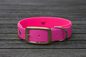 Preview: Biothane Halsband 19/25mm "bicolor" (Schnalle) bicolor: beere / magenta — handgefertigt