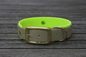 Preview: Biothane Halsband 19/25mm "bicolor" (Schnalle) bicolor: olive / Jagd-grün / apfel-grün — handgefertigt