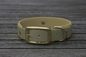 Preview: Biothane Halsband 19/25mm "bicolor" (Schnalle) bicolor: olive / Jagd-grün / taupe — handgefertigt