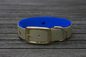 Preview: Biothane Halsband 19/25mm "bicolor" (Schnalle) bicolor: olive / Jagd-grün / dunkel-blau — handgefertigt