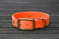 Preview: Biothane Halsband 19/25mm "bicolor" (Schnalle) bicolor: neon-orange / neon-orange — handgefertigt