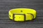 Preview: Biothane Halsband 19/25mm "bicolor" (Schnalle) bicolor: neon-gelb / neon-gelb — handgefertigt