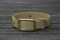 Preview: Biothane Halsband 19/25mm "bicolor" (Schnalle) bicolor: taupe / taupe — handgefertigt