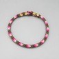 Preview: Collar FieldTrial — rosa-camuflaje — vista trasera — hecho a mano en adorit.be