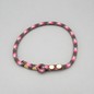 Preview: Collar FieldTrial — rosa-camuflaje — vista frontal — hecho a mano en adorit.be