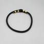Preview: Collar FieldTrial — negro — vista trasera — hecho a mano en adorit.be