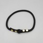 Preview: Collar FieldTrial — negro — vista frontal — hecho a mano en adorit.be