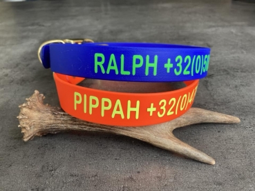 Biothane Halsband MIT PRINT, 25mm (Schnalle)