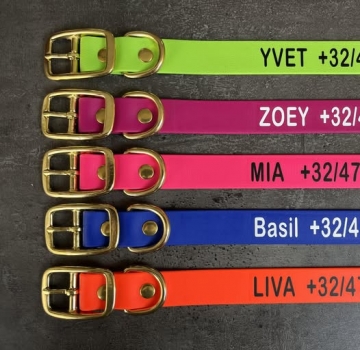 Biothane Halsband MIT PRINT, 25mm (Schnalle)
