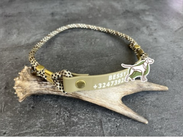 FieldTrial Halsband mit PRINT — Produktfoto Nr. 3 — handgefertigt von adorit.be