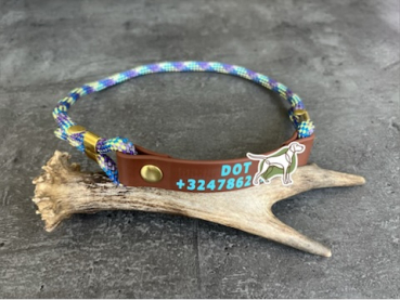 FieldTrial Halsband mit PRINT — Produktfoto Nr. 2 — handgefertigt von adorit.be