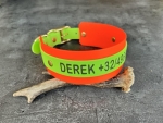 Biothane Halsband MIT PRINT 25/50mm "bicolor" (Schnalle)
